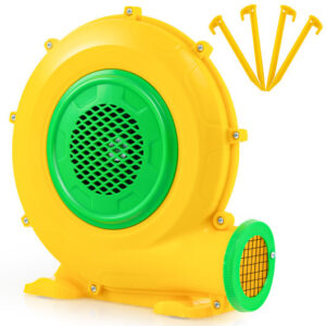 680W Air Blower Air Pump Fan with Convenient Handle and Ground Stakes-680W - Color: Yellow - Size: 680W