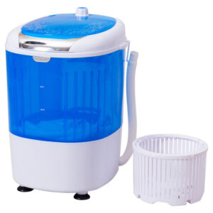 5.5 lbs Portable Semi Auto Washing Machine for Small Space - Color: Blue