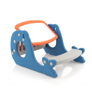 Convertible Kids Activity Table Set Toddler Easel with Erasable Whiteboard-Blue - Color: Blue