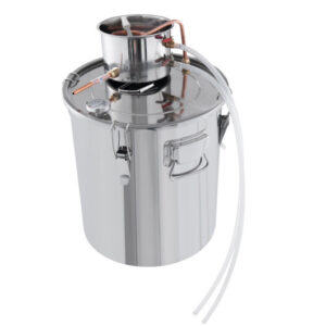 10 Gal 40 L Water Alcohol Distiller with 2 Stainless Steel Pots-10 Gal - Color: Silver - Size: 10 Gal
