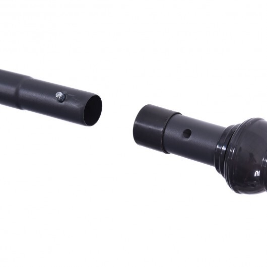 9' Half Round Patio Umbrella Sunshade without Weight Base - Color: Tan - Size: 9 ft - Image 4