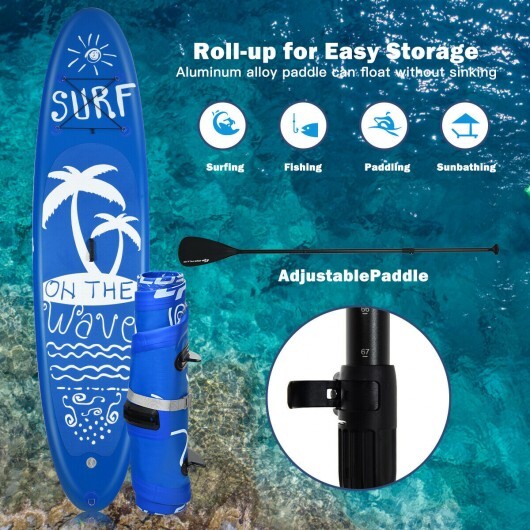 Inflatable & Adjustable Stand Up Paddle Board-S - Color: Blue - Size: S - Image 5