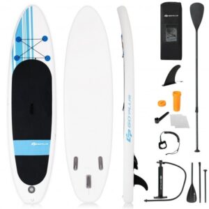 10 Feet Inflatable Stand Up Paddle Board with Carry Bag - Color: Multicolor