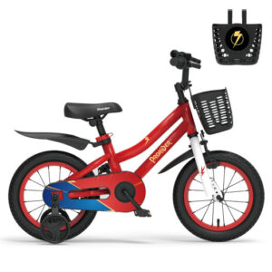 16 Inch Kids Bike with Removable Training Wheels-Red - Color: Red