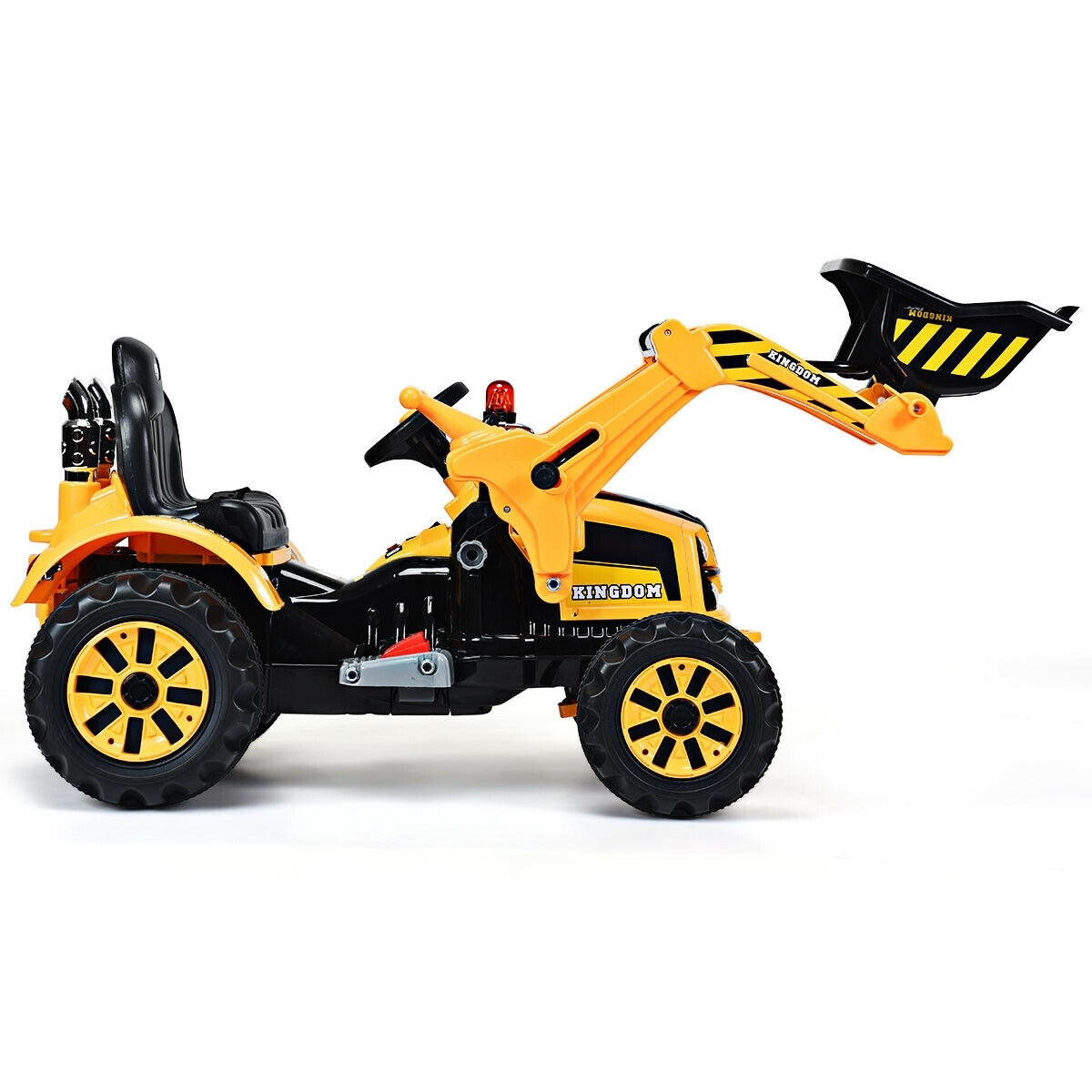 12 V Battery Powered Kids Ride on Dumper Truck-Yellow. - Color: Yellow - Image 3